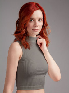 Женский топ с горлом Indefini (Арт.3204TDJ)