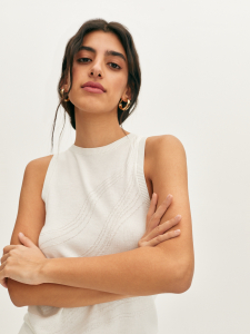 Топ вязаный с узором