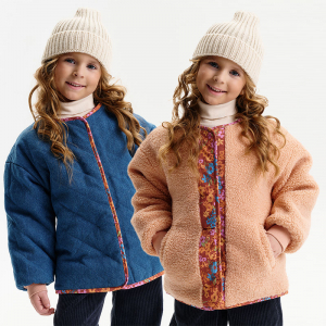 GZBM3319 двусторонняя куртка для девочек (1 шт в кор.)