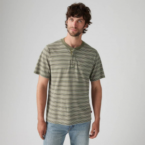 Short Sleeve Four Button Henley