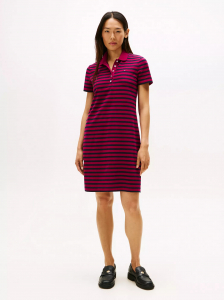 Slim Fit Stripe Polo Dress