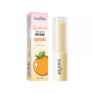 Бальзам для губ проявляющийся апельсиновый SADOER Sandwich change color lipsticks, 2,5 гр