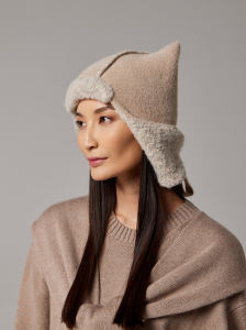 Ушанка двойная с шерстью мериноса PR 25033