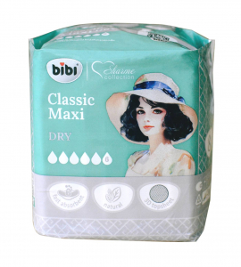 Прокладки "BIBI" Classic Maxi Dry, 6 капель, 10 шт.