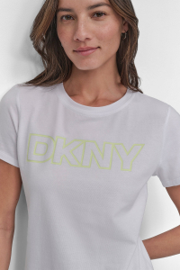 OMBRE OUTLINE LOGO CREW NECK TEE