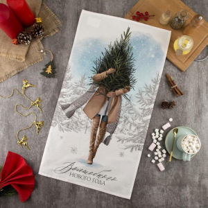 Полотенце «Этель» Волшебного Нового Года 40?73 см, 100% хл, саржа 190 г/м?