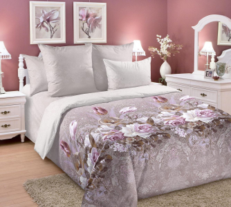 Простыня Букет чувств (компаньон) сатин