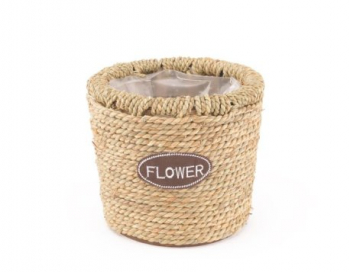 Искусственные цветы, Кашпо плетеное натуральный