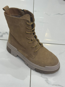 Absent / Ботинки 33 зима натуральная замша кэмел