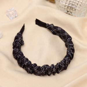 Ободок для волос «Браун», стиль, 2.5 см, чёрный