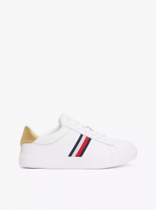 Signature Stripe Leather Court Sneaker
