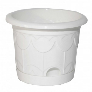 Горшок Тюльпан 8.5л 275мм БЕЛЫЙ