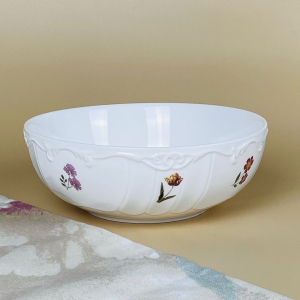 109-202 Салатник 18х6,5см КРОКУС в под.уп.(х12)Фарфор