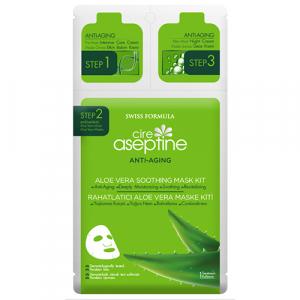 Маска для лица Cire Aseptine ANTI-AGE Aloe Vera Soothing Moisture Mask Kit