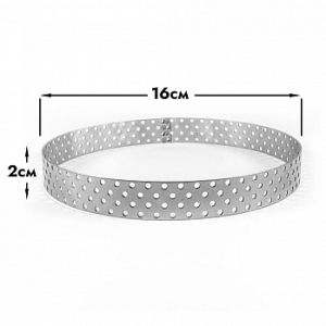 Форма для выпечки, кольцо перфорированное d=16 см, h=2 см