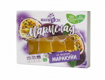 Мармелад желейный формовой на фруктозе «Со вкусом маракуйи» «Marmbox»