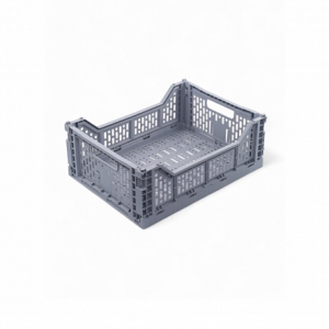 Корзина для хранения складная CASSA M серая 15л