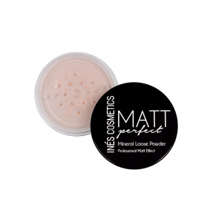 Пудра рассыпчатая Mat Lip Color Ines коричневый №04  коричневый  эффектом фотошопа
