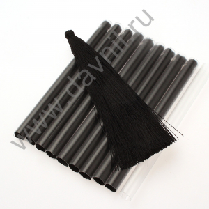 Кисточки для штор 9 см 600 нитей 100 шт чёрные 19
