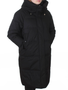 H24-620 BLACK Куртка зимняя женская (200 гр. холлофайбер)