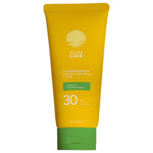 Солнцезащитное молочко для лица и тела SPF 30, 150 мл SUNLIKE