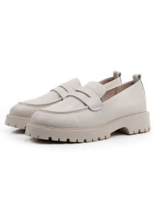 03-XR183/2 BEIGE Лоферы женские (натуральная кожа, искусственная кожа)