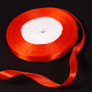 Лента атласная Красная (26) 10 мм, 30 метров