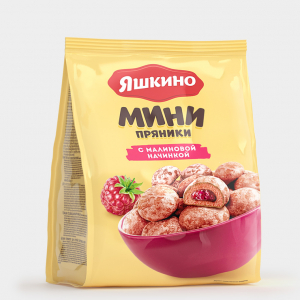 «Яшкино», пряники с малиновой начинкой, 300 г
