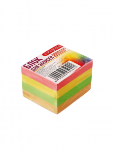 Блок бумаги для записей Calligrata, на склейке, 6?5?4 см, 80 г/м?, цветной, пастель