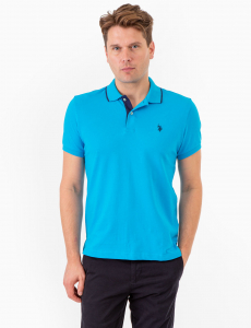 SLIM FIT STRETCH PIQUE SOLID POLO SHIRT