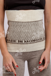 Пояс вязаный из 100% монгольской шерсти         (арт. 03115)