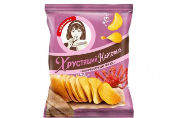 «Хрустящий картофель», чипсы со вкусом «Камчатский краб», 160 г