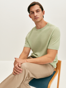 Футболка вязаная из хлопка