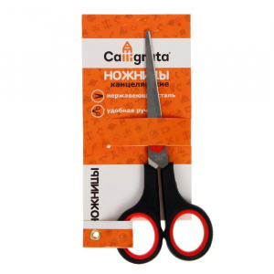 Ножницы канцелярские, 15.5 см, «Стандарт», пластиковые ручки, европодвес