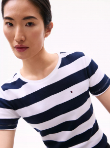 Rugby Stripe Crewneck T-Shirt