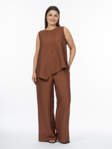 Асимметричная блуза без рукавов