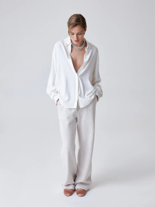 Прямые трикотажные брюки