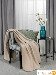 MEDSLEEP АЛЬБЕК коричн Плед 130x180, 1 пр., 60% хл., 40% акрил