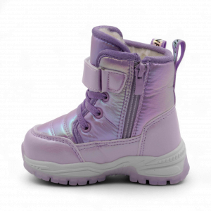 Ботинки на меху С7718-15 фиолетовые