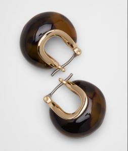 Resin Chunky Mini Huggie Earrings