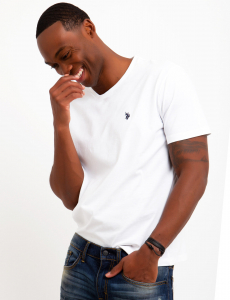 SOLID V-NECK T-SHIRT