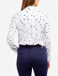 LONG SLEEVE PRINTED WOVEN SHIRT