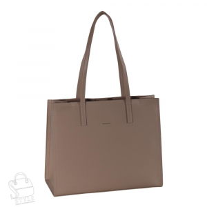 Сумка женская кожаная 95211PE milk tea Polina&Eiterou