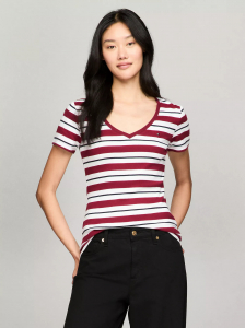 Stripe V-Neck Favorite T-Shirt