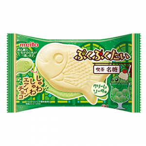 Печенье Рыба Пуку пуку со вкусом Зеленого чая с шоколадом, 16,5 гр ВЫВОД