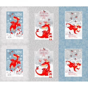 Набор вафельных полотенец Драконы 3шт