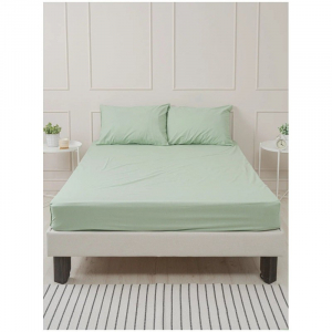 Простынь поплин Зеленая