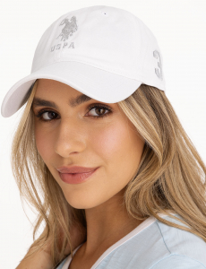 WOMENS TWILL CENTER LUREX LOGO HAT