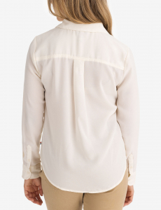 CHEST POCKET PLEATED FRONT TOP