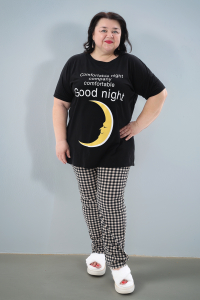 Пижама с брюками больших размеров Луна